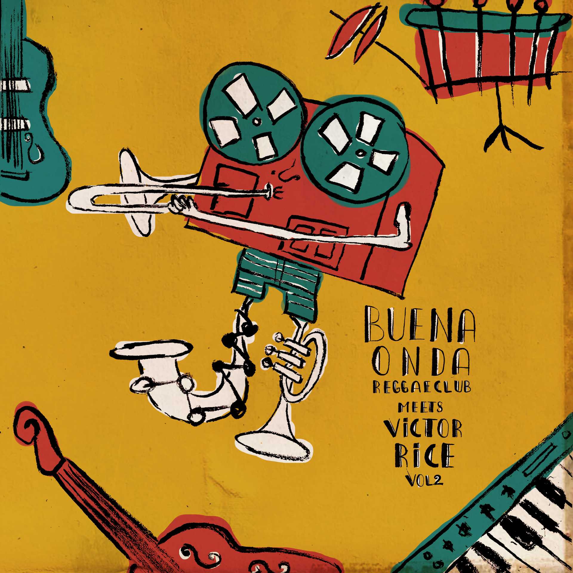 Capa do disco "Buena Onda Reggae Club Meets Victor Rice (vol 2.)"